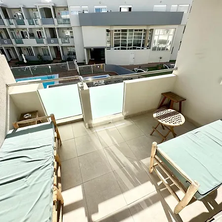 Fresh Lemonade Con Piscina, Ac, Doble Terraza, Cocina Completa Y Parking Lägenhet